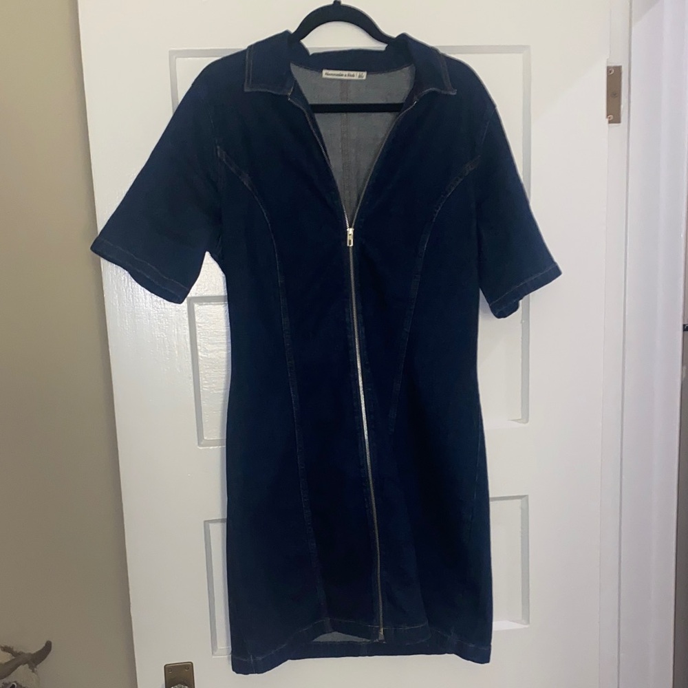 Abercrombie & Fitch Navy Denim Dress